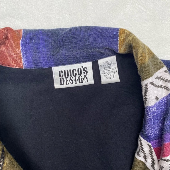 Beaded Chico’s multicolored jacket - Picture 2 of 3